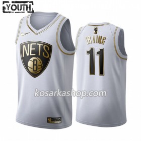 Dres Brooklyn Nets Kyrie Irving 11 Nike 2019-20 Bijela Golden Edition Swingman - Dječji